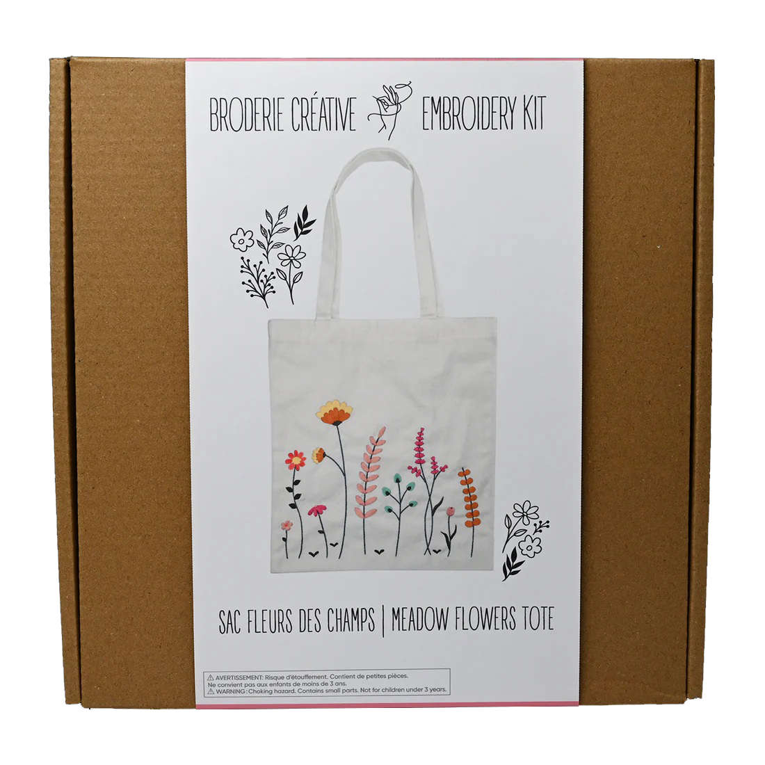 Broderie Créative – Sac Fleurs des Champs