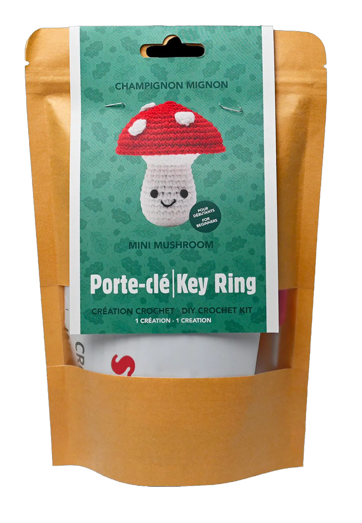 Création Crochet – Porte-clé Champignon Mignon