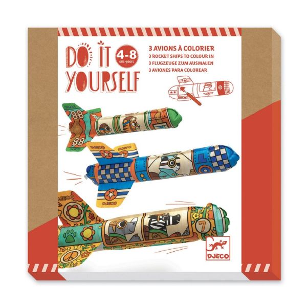DIY – 3 Avions à Colorier (Dans le Ciel)
