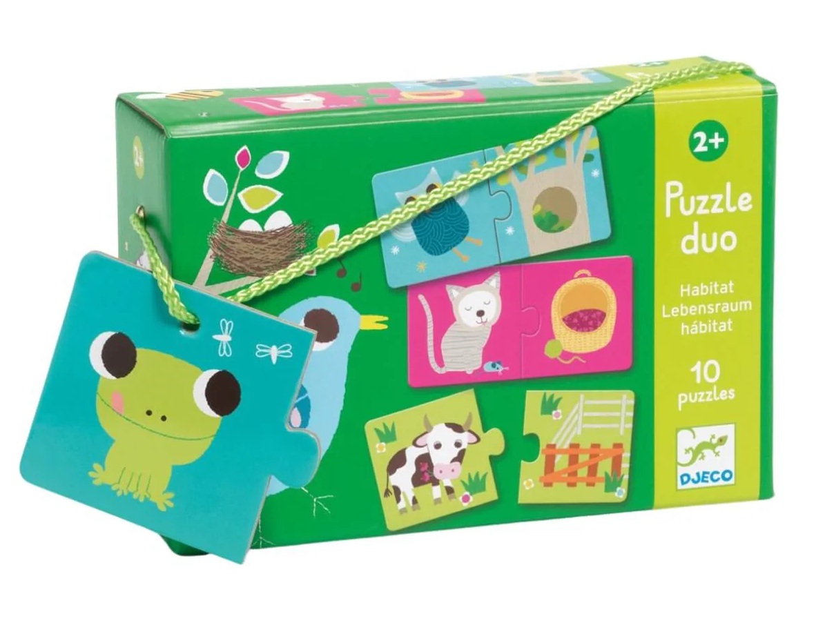 Puzzle Duo – Habitat (10 x 2 pièces) – Djeco