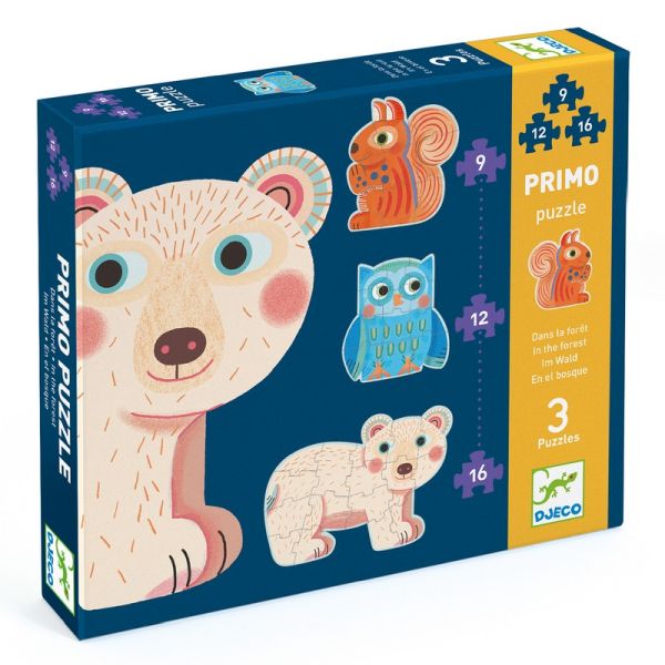 Primo Puzzle – Dans la Forêt (9,12,16 pièces)
