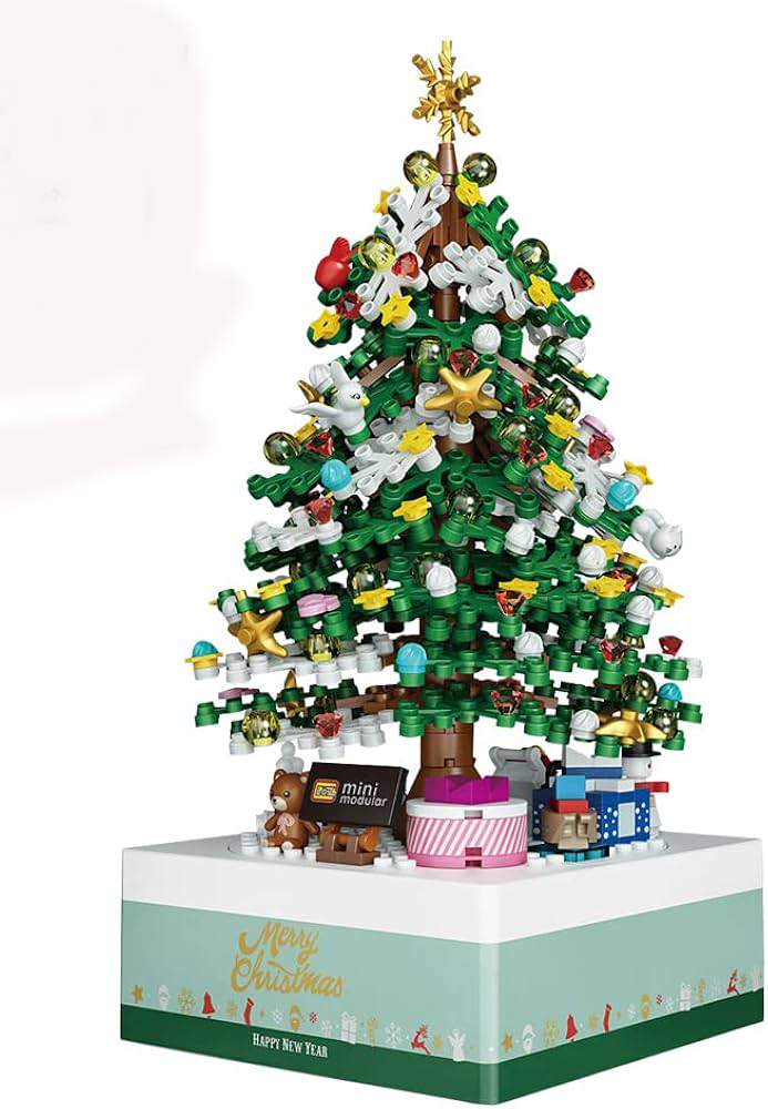 LOZ Blocks – Sapin de Noël (Boîte à Musique)