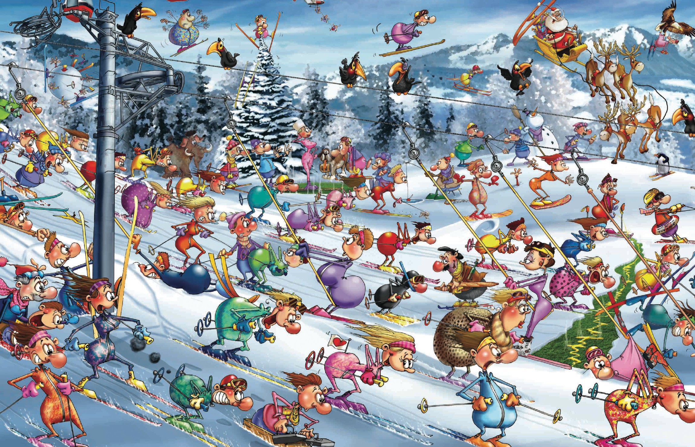 Ruyer – Ski de Noël (1000 pièces) – Piatnik