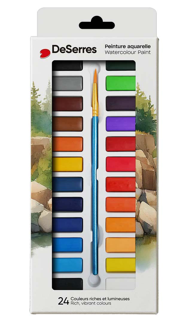 Ensemble Aquarelle – 24 Demi Godets