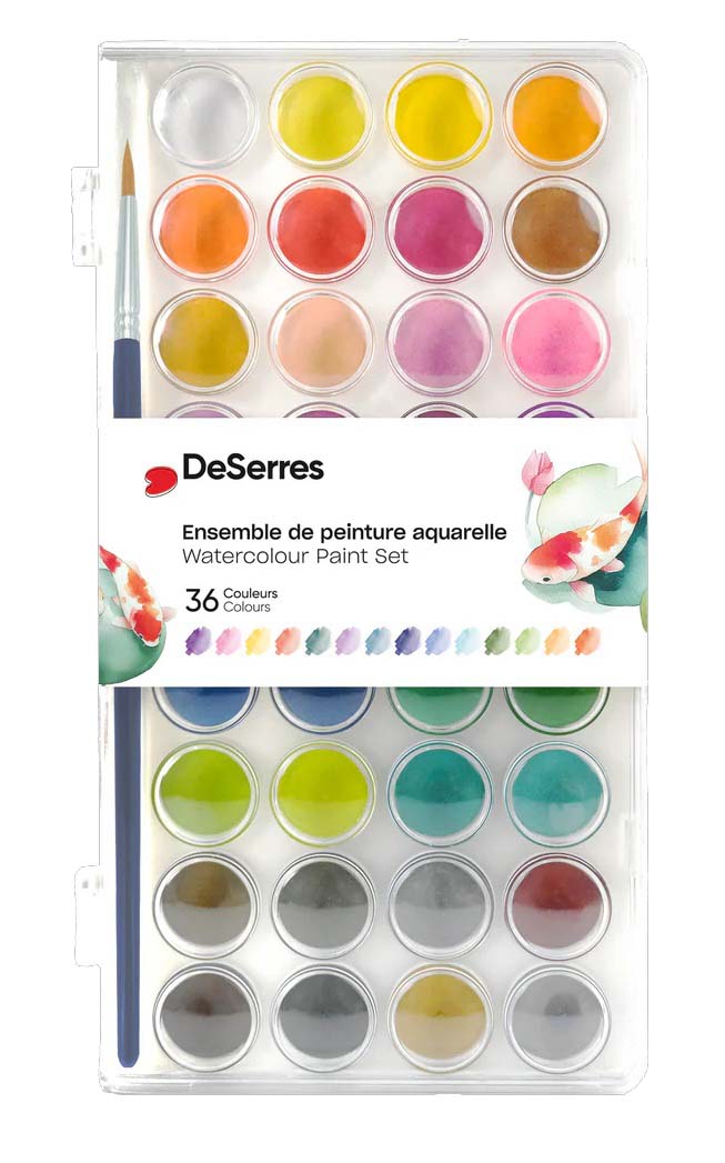 Ensemble Aquarelle – 36 Couleurs