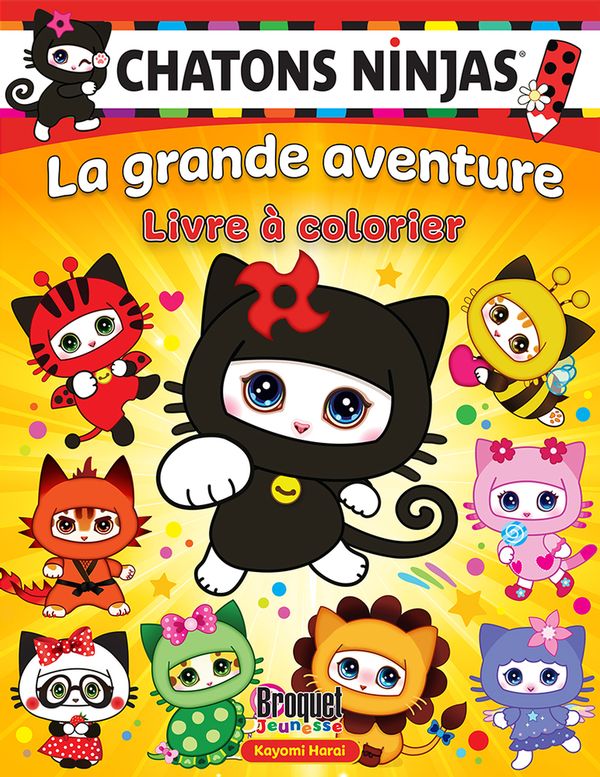 Chatons Ninjas – La Grande Aventure (Livre à Colorier)