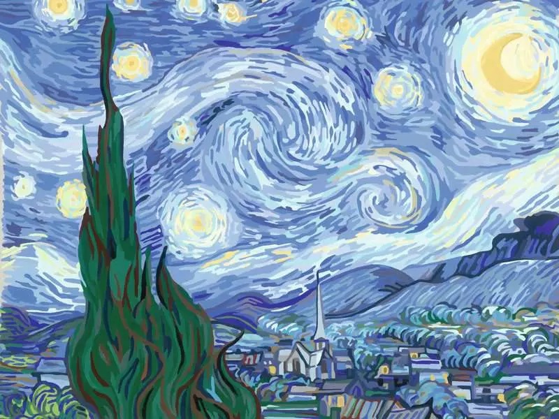 CreArt – Starry Night (Canvas Edition)
