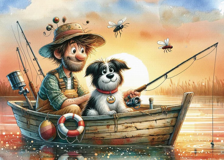 Sunset Fishing Friends (1000 pièces) – Delfy