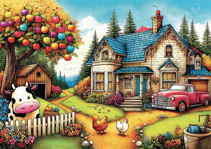 Vivid Farm Life (1000 pièces) – Delfy
