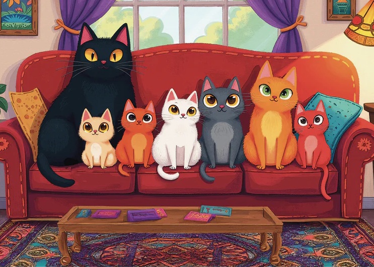 Purrfect Lineup (1000 pièces) – Delfy