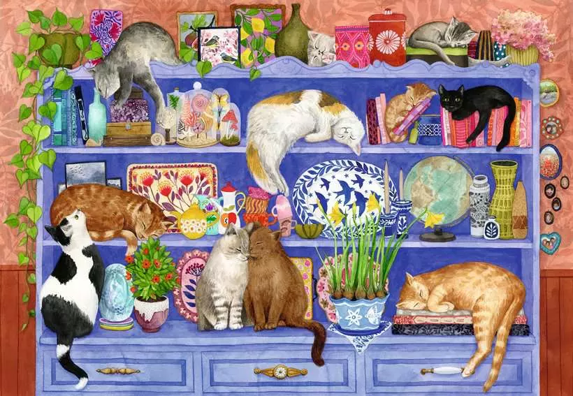 Cats on Shelf (200 pièces XL) – Ravensburger