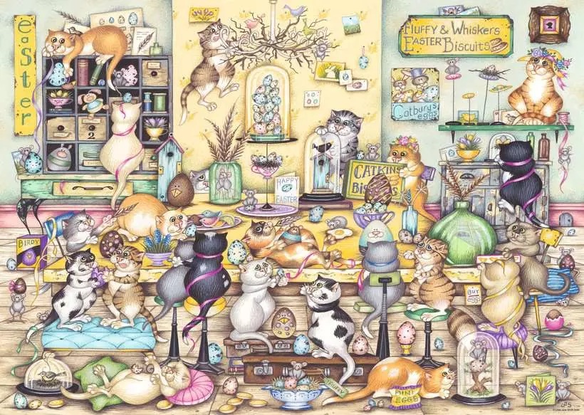 Crazy Cat’s Easter Eggstravaganza (1000 pièces) – Ravensburger