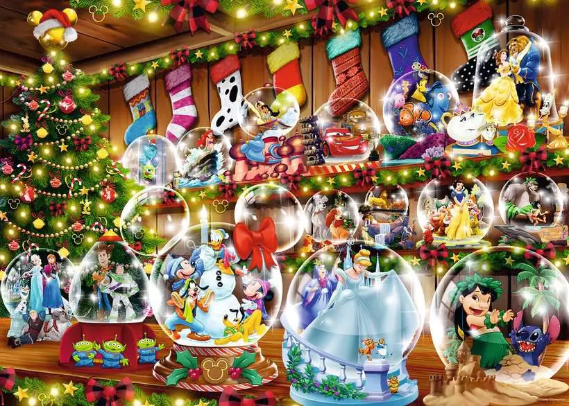 Disney Christmas Snow Globes (1000 pièces) – Ravensburger