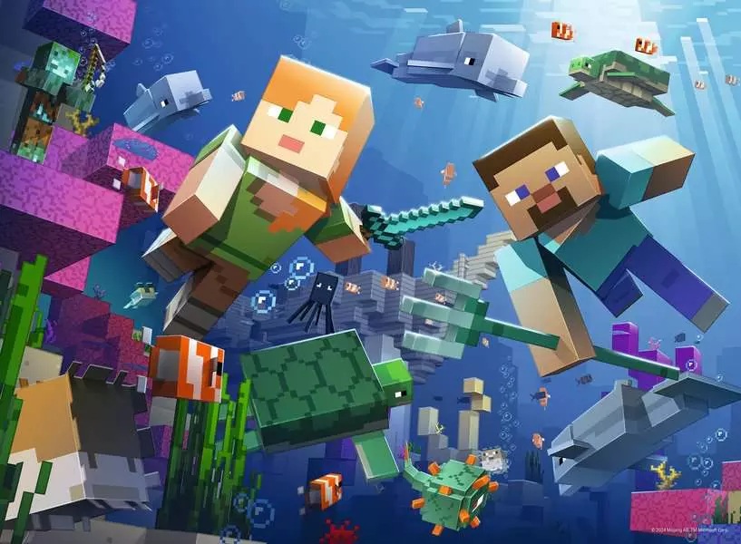 Minecraft Underwater (200 pièces XXL) – Ravensburger