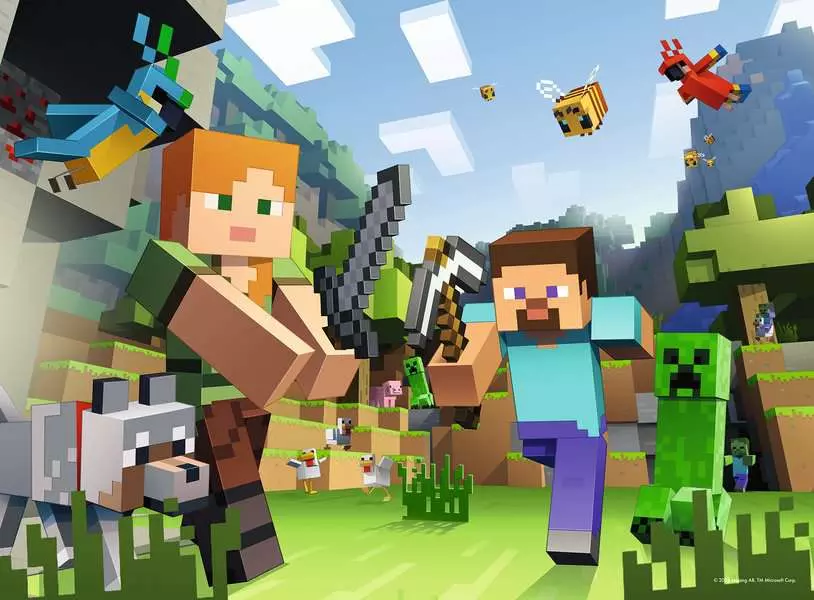 Minecraft: Steve and Alex (100 pièces XXL) – Ravensburger