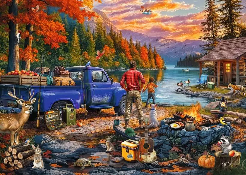 Sunset Lake (300 pièces Large) – Ravensburger