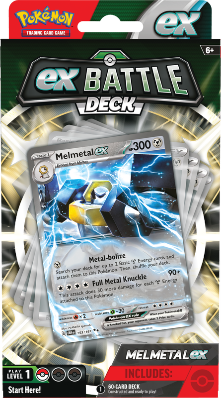 POKEMON BATTLE DECKS MELMETAL EX/HOUNDOOM (VA)