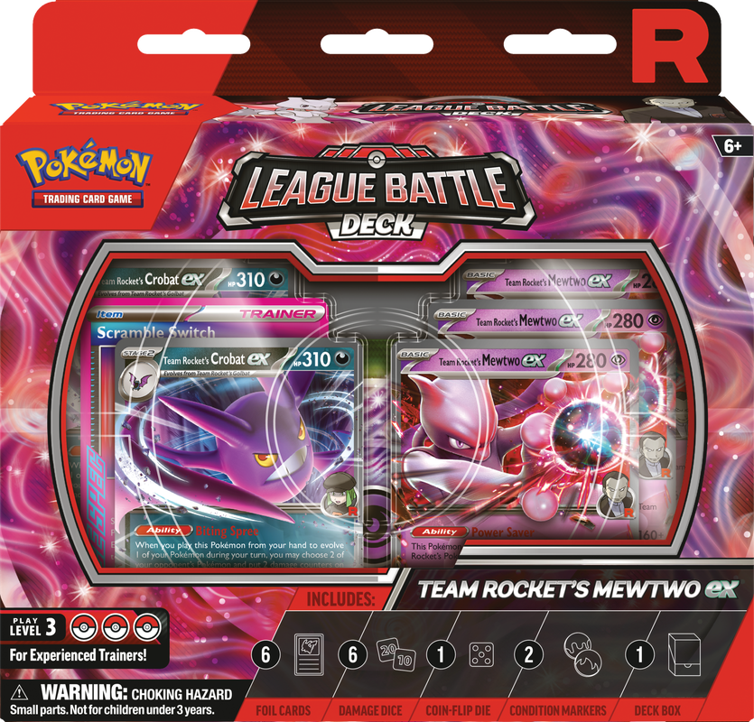 POKEMON LEAGUE BATTLE DECK TEAM ROCKETS MEWTWO (VA)