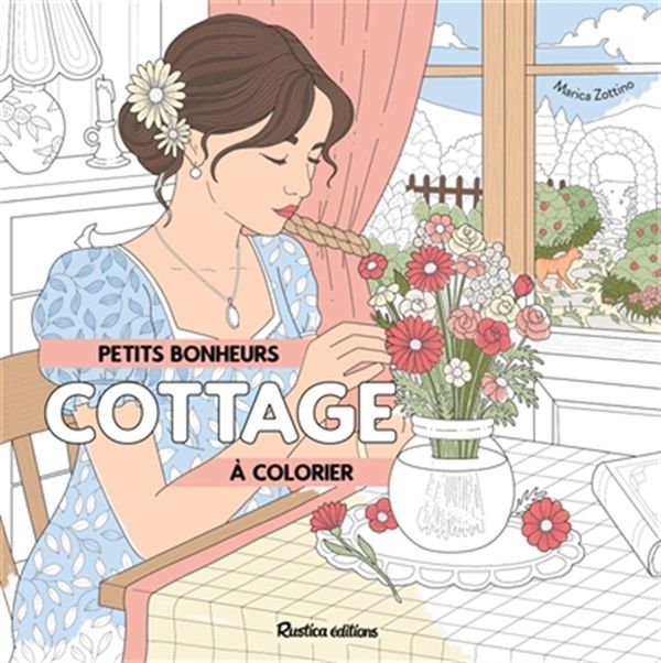 Petits bonheurs- Cottage à colorier