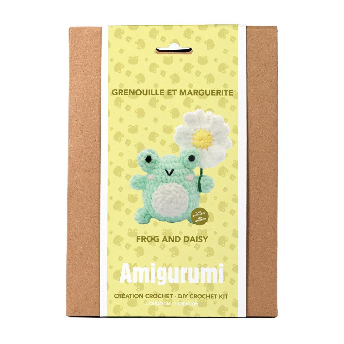 Création Crochet – Grenouille et marguerite