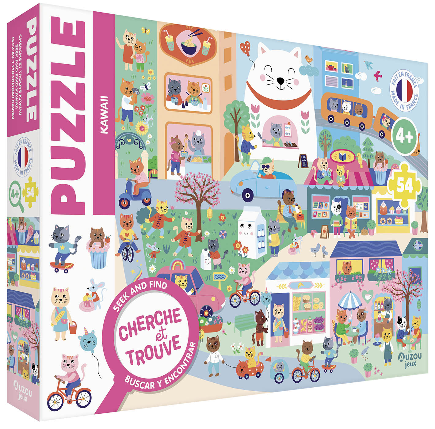 Cherche et trouve – Kawaii (54 pièces) – Auzou