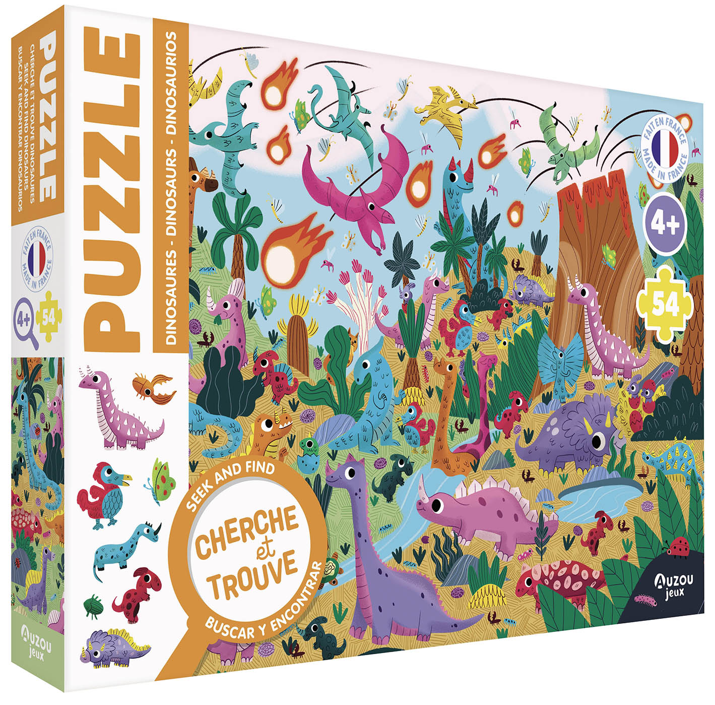 Cherche et trouve – Les dinosaures (54 pièces) – Auzou