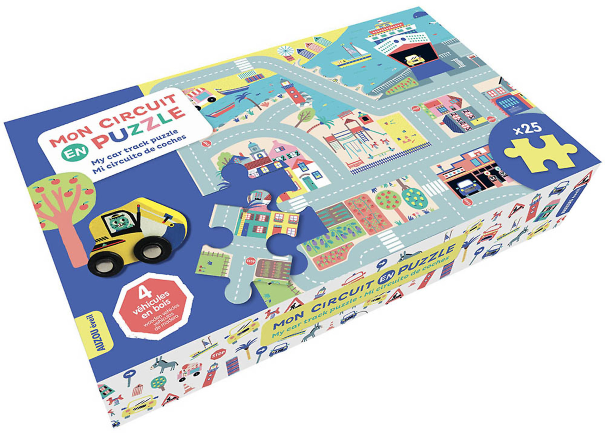 Mon circuit en puzzle (25 pièces) – Auzou