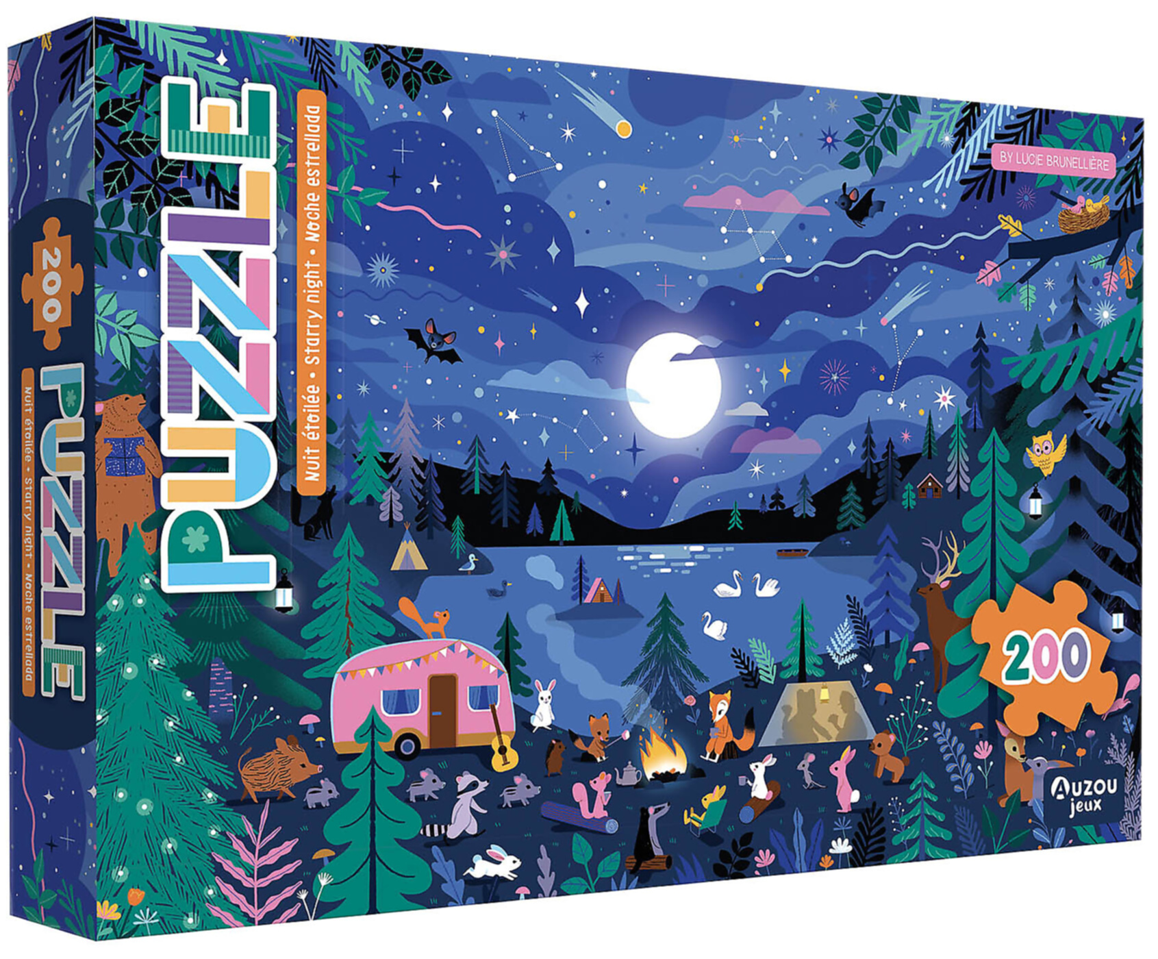 Mes boîtes de puzzle – Nuit étoilée (200 pièces) – Auzou