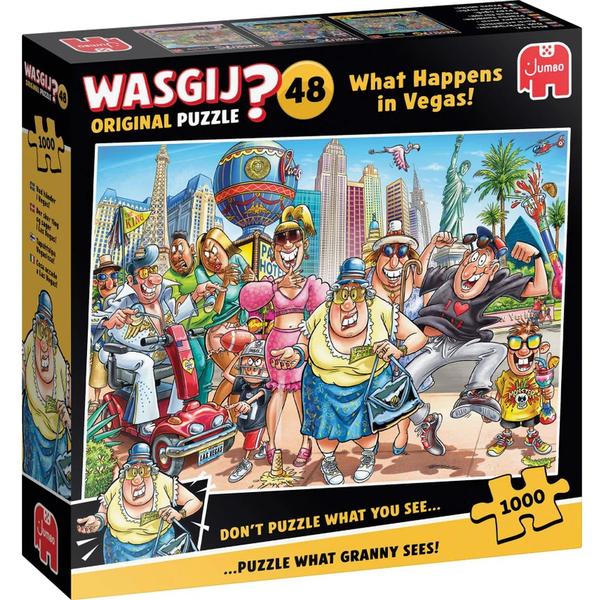 Wasgij Original 48-Ce qui se passe à Vegas! (1000 pièces) – Jumbo